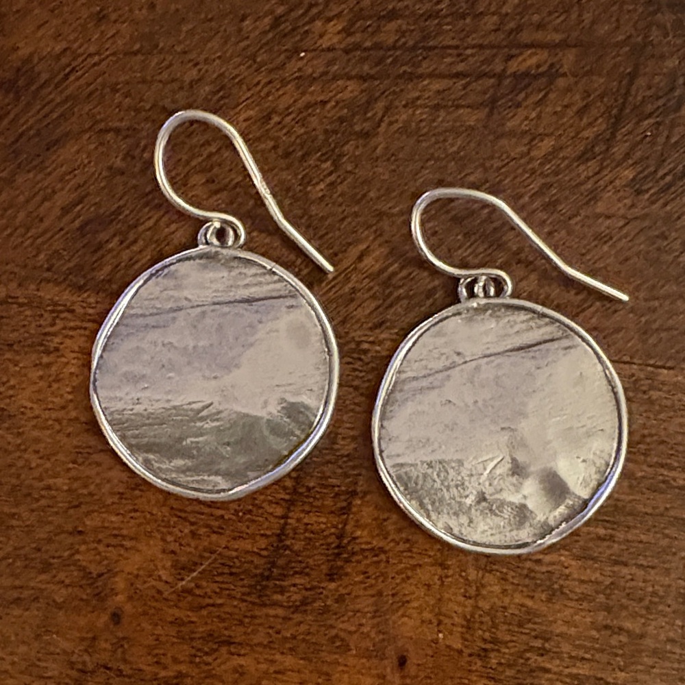 Sterling Silver Round Earrings - beautiful with any outfit!